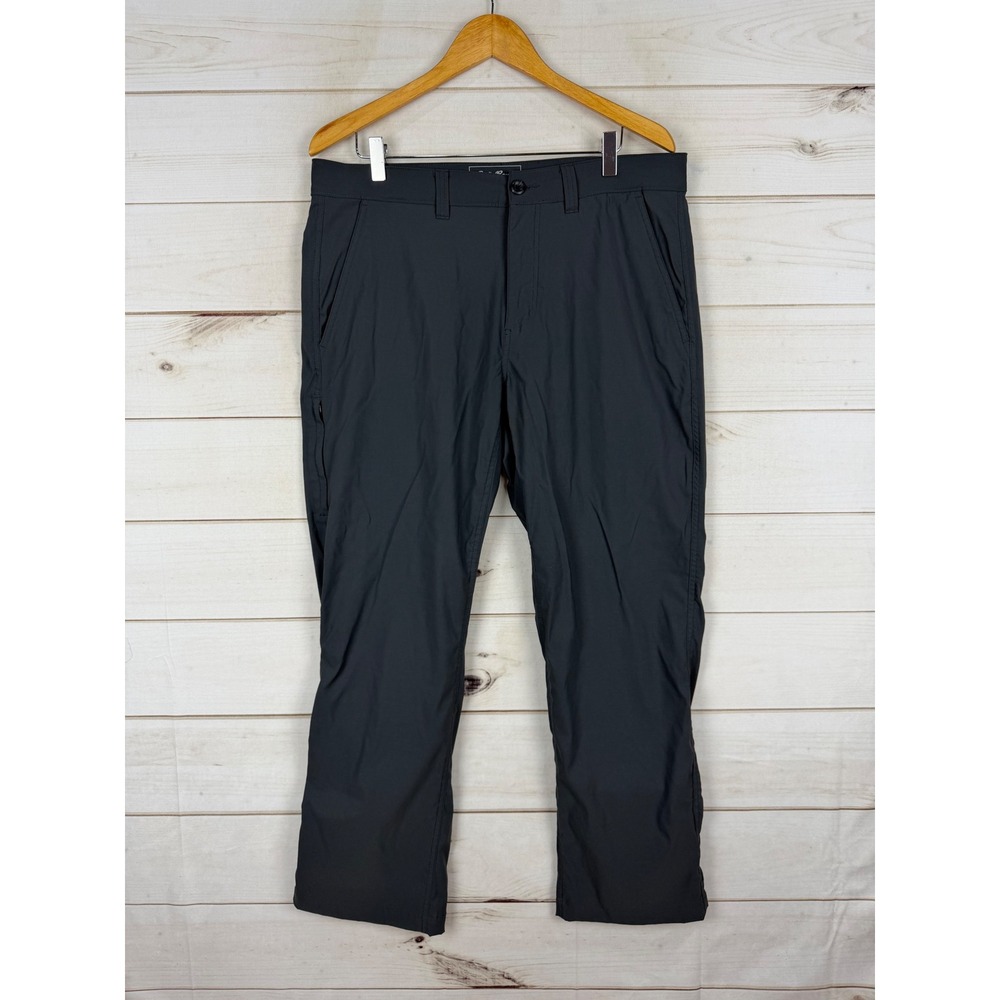 Eddie Bauer Travex Pants Mens 34x30 Dark Gray Hiking Travel Lightweight Outdoor - Picture 1 of 6
